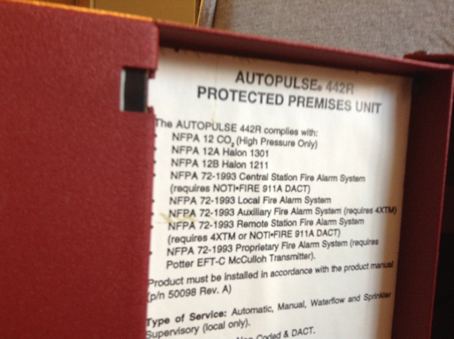 Ansul Autopulse 442R - Fire Alarm Collection, Information, Pictures