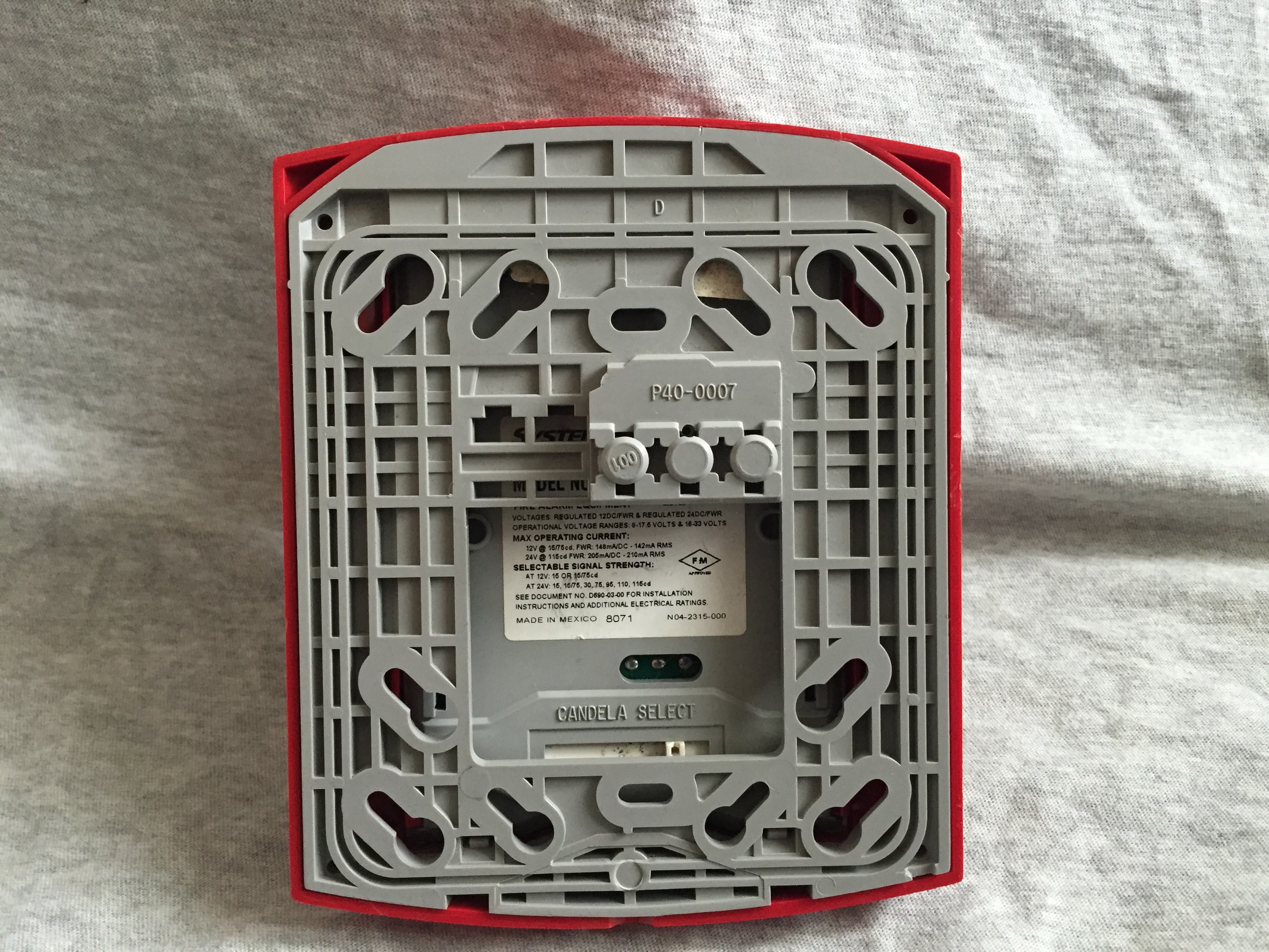 System Sensor SR Fire Alarm Collection, Information, Pictures, and