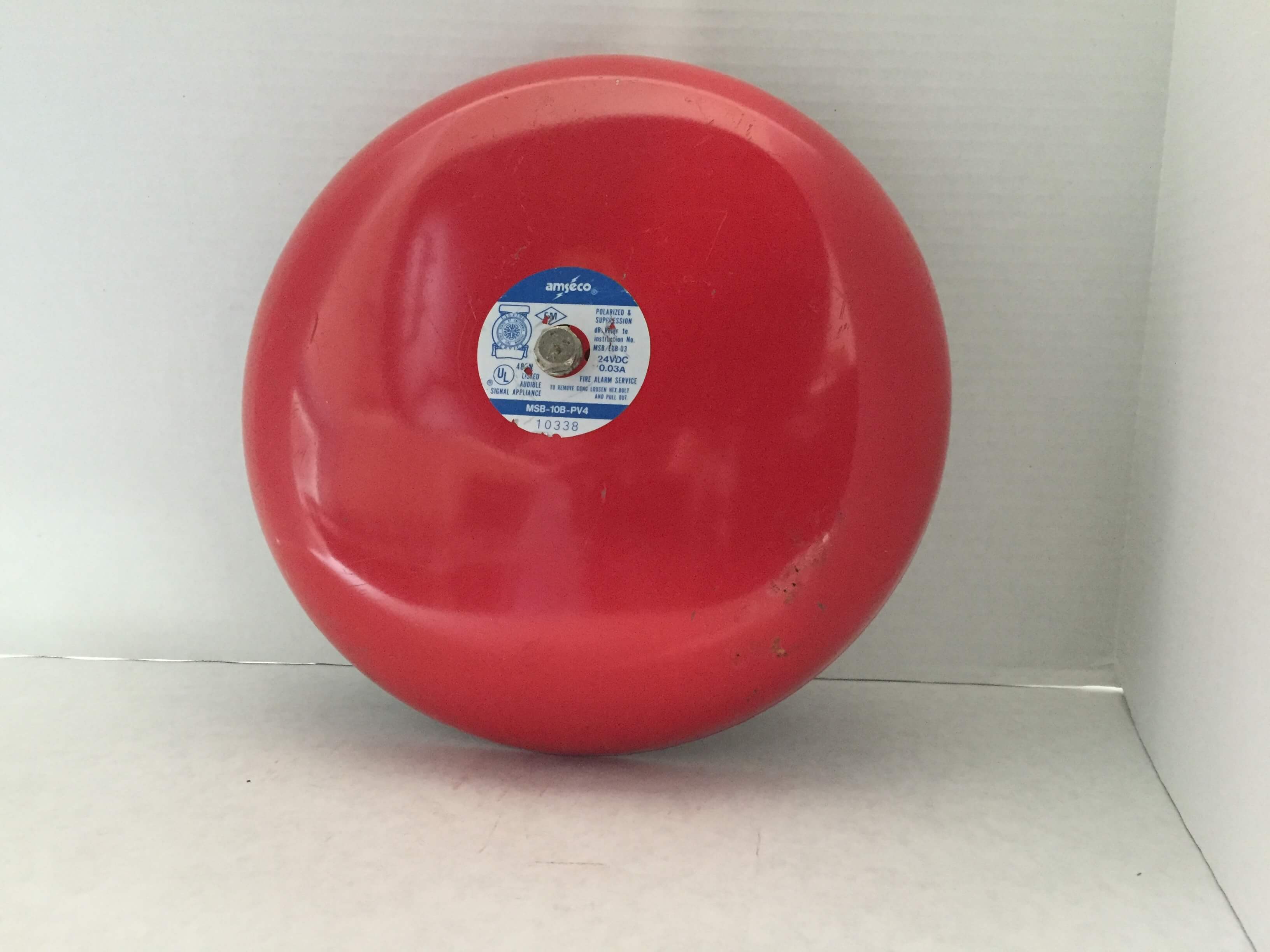 Amseco Fire Alarm Gong MSB-6B-P2 